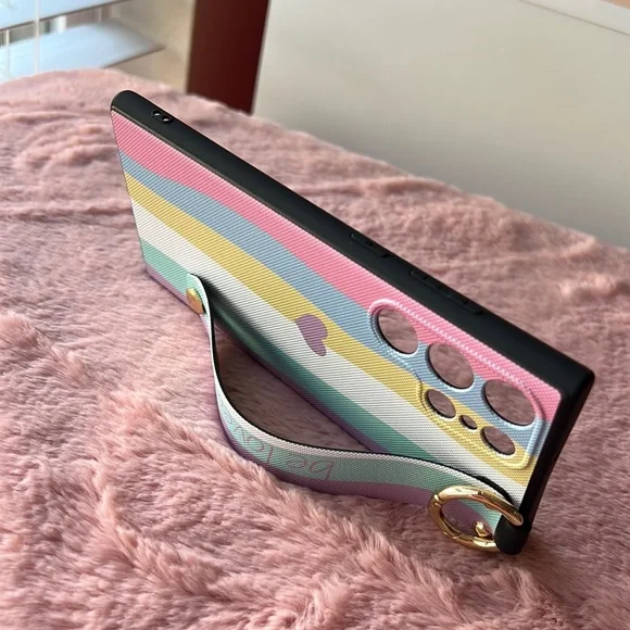 For Samsung Galaxy S22 plus,S22 ultra phone case with strap kickstand ring - Picture 3 of 13